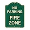 Signmission No Parking No Parking Fire Zone Heavy-Gauge Aluminum Architectural Sign, 24" x 18", G-1824-23667 A-DES-G-1824-23667 - alternate 1